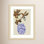 Blue and Brown Floral Ambience Photo Print
