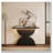 47''Double Semi-Circles 3d Hammer-Shaped Texture Base Wood Console Table