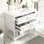 Ensemble de meuble-lavabo 36 po avec ensemble de meuble-lavabo, lavabo en céramique encastré, ensemble de meuble-lavabo autoportant avec 4 tiroirs, armoire de salle de bain avec cadre en bois massif-117193374