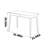 Solid wood minimalist modern black desk