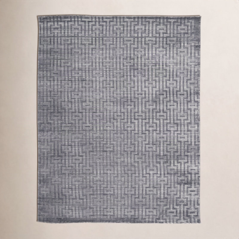 Marcia Viscose Geometric Indoor Rug, Rectangle 2' x 3'