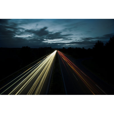 Highway At Night by Mlenny - Print