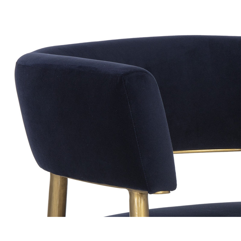 MAESTRO DINING ARMCHAIR - BELFAST HEATHER GREY, Navy