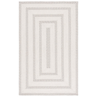 Braided 821 Area Rug In Ivory / Grey
