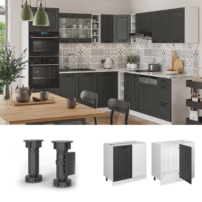 Capirano Module 274 + front country house white (101), White/Dark Grey