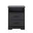 Yazeed 18.75" Wide 2-Drawer Nightstand, Farmhouse Bedside End Table with 2 Drawers, Storage for Bedroom, Office, Living Room, 16.25" D x 18.75" W x 24.5" H, Black-548937253