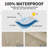 Easy-Going Patio Hanging Egg Chair Cover, UV Resistant Waterproof Outdoor Single Seat Swing Chair Cover With Zipper, Camel
