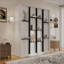 Lit escamotable rotatif avec supports de rangement cachés, lit mural multifonctionnel peu encombrant pour le bureau à domicile et les petites pièces-440068910