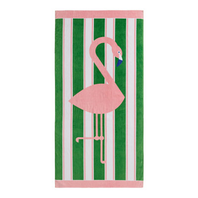 Serviette de plage Jonathan Adler Flamingo