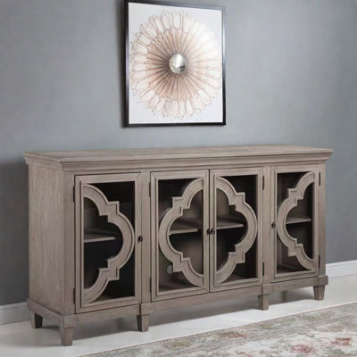 American Retro Carved Sideboard