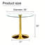 Table de salle à manger moderne moderne en verre trempé de 35 po pour petits espaces-996289096