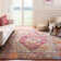 Tapis bleu clair / fuchsia Myia