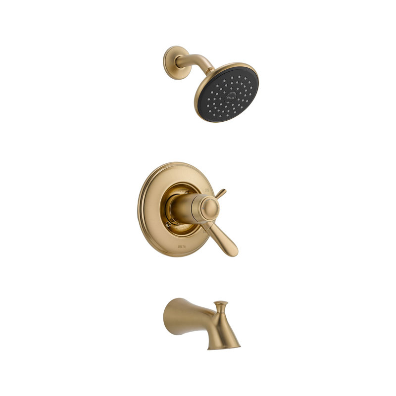 Lahara Tub and Shower Faucet Trim with TempAssure, Aged Pewter