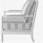 Fauteuil d'appoint à rayures blanches et bleu marine