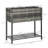 Raised Garden Bed, Elevated Planter Box With Rattan Wicker Look, Tool Storage Shelf, Portable Design For Herbs, Vegetables, Flowers, Gray-774935983