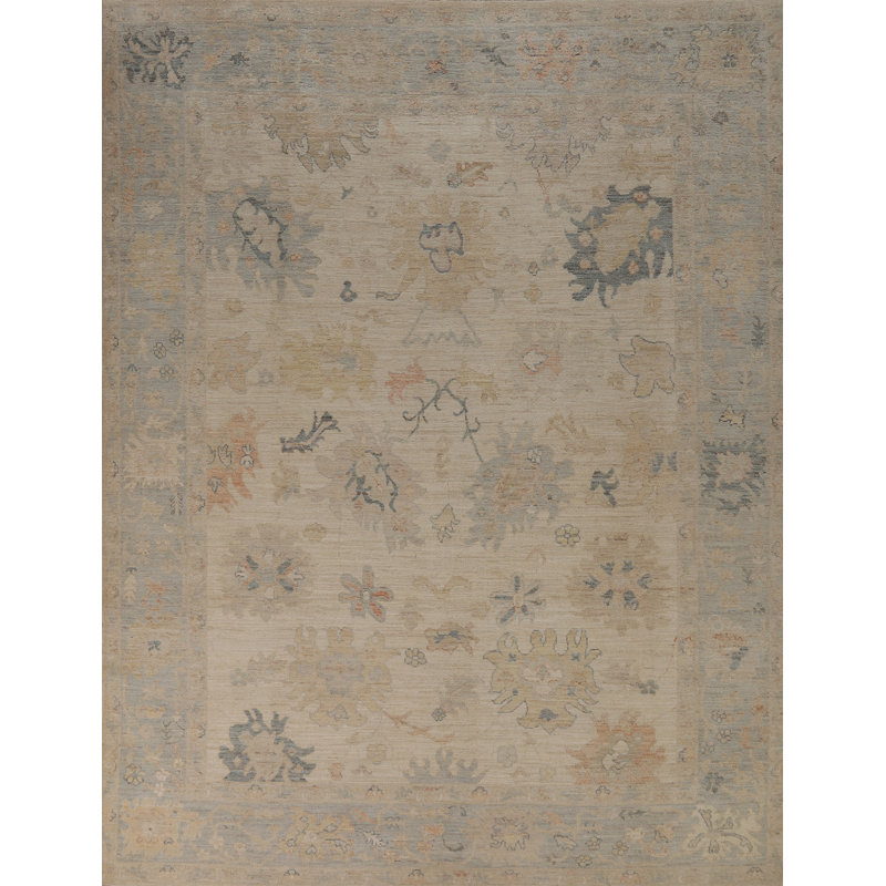 Vegetable Dye Oushak Turkish Area Rug