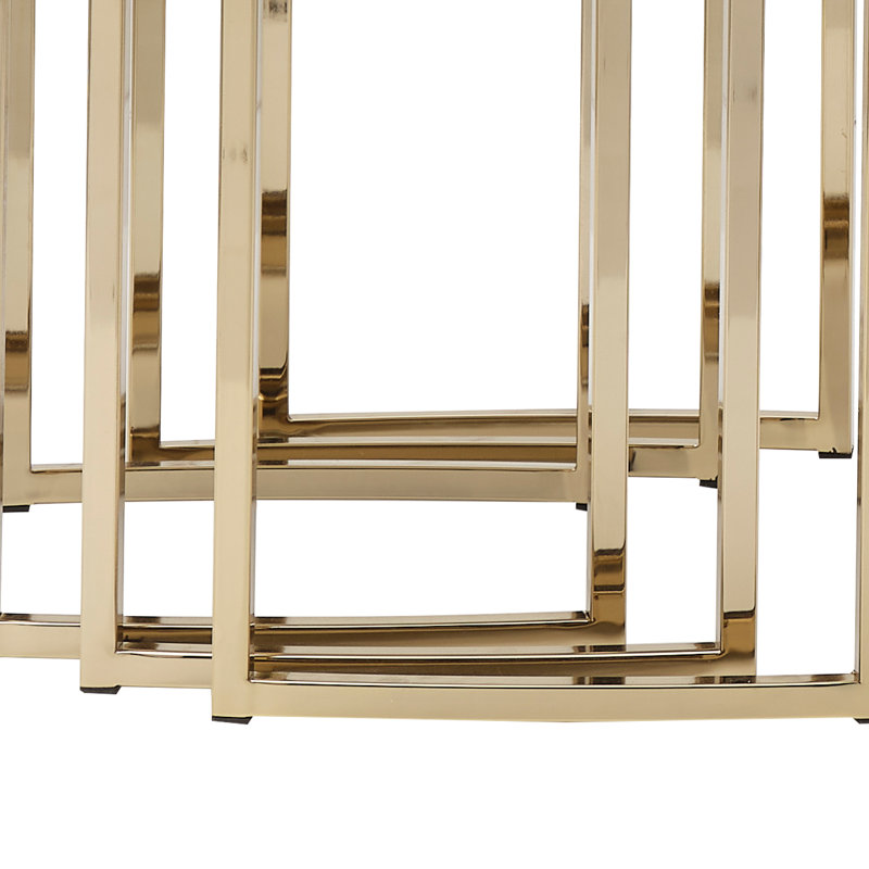 Lisbon Nesting End Table, Silken Matte Cream