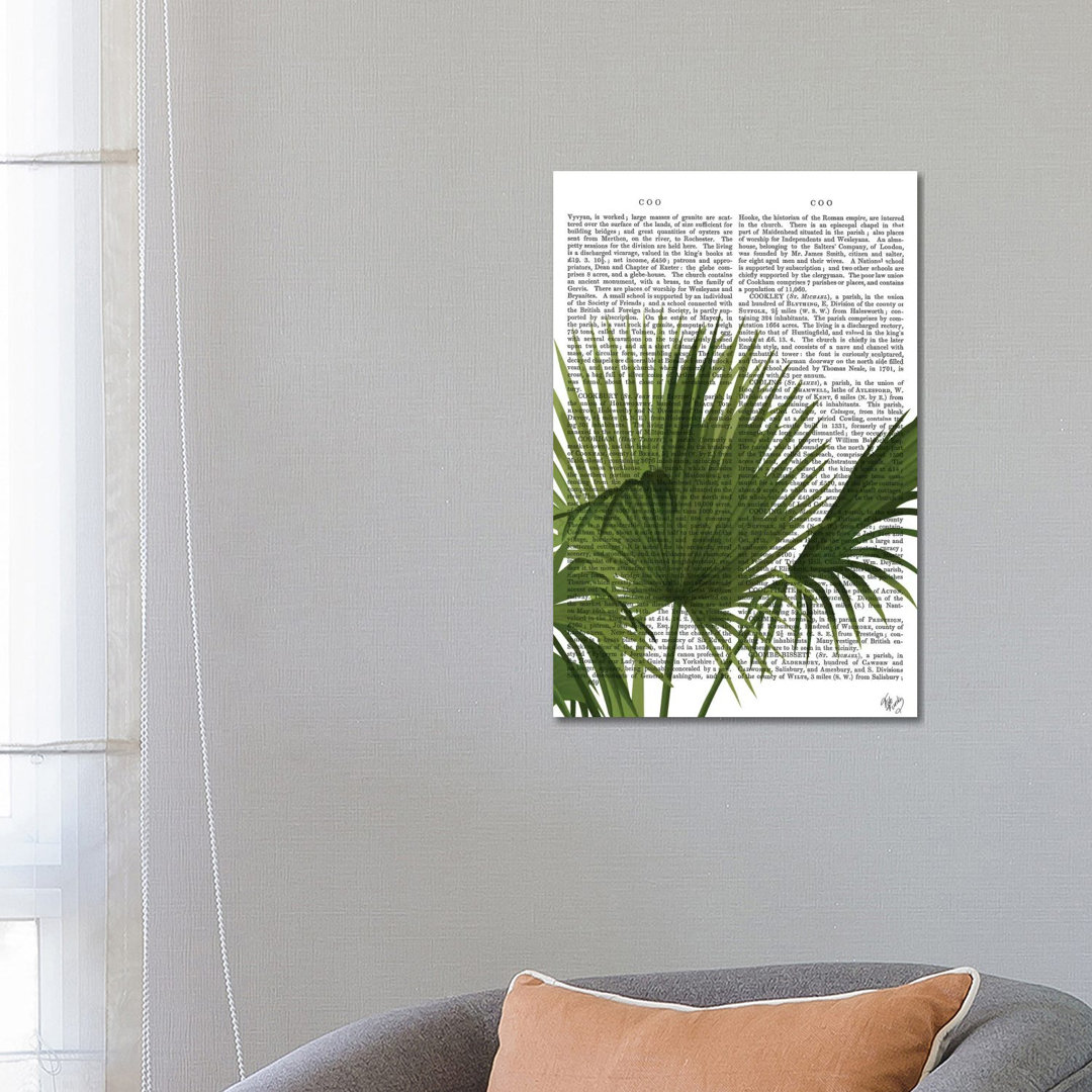 Fan Palm I von Fab Funky - Galerie-verpackte Leinwand Giclée