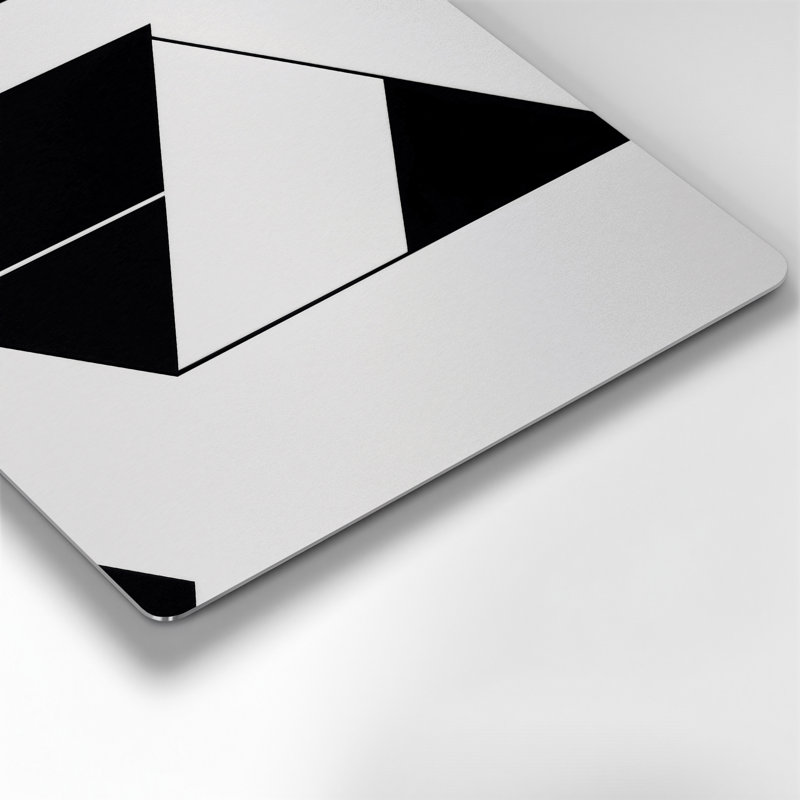 Minimalisme 73, art mural gris en métal, H 32 po x l 32 po
