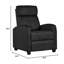 Fauteuil inclinable moderne en tissu avec support à ressorts ensachés - Canapé inclinable à dossier réglable pour le salon, la chambre à coucher ou le cinéma maison - Structure robuste et revêtement confortable