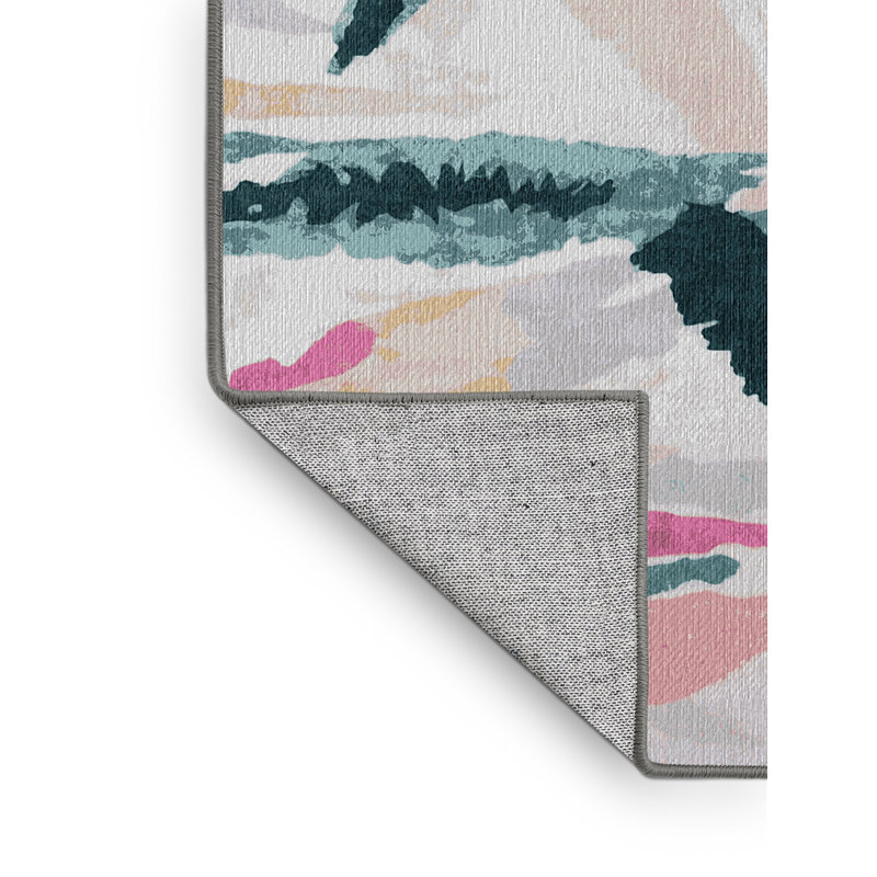 Machine Washable Gray Area Rug