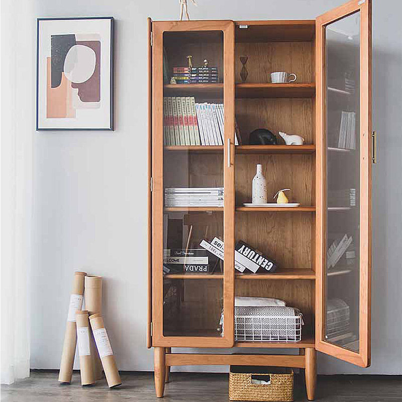 Vitrine de rangement en verre à grande capacité