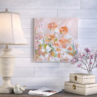 " Peachy Petals " by Julia Posokhova Painting Print