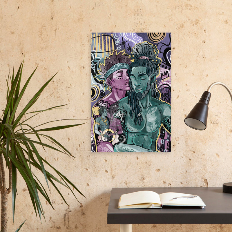 Vraie richesse - Art figuratif multicentrique, H 24 po x l 16 po
