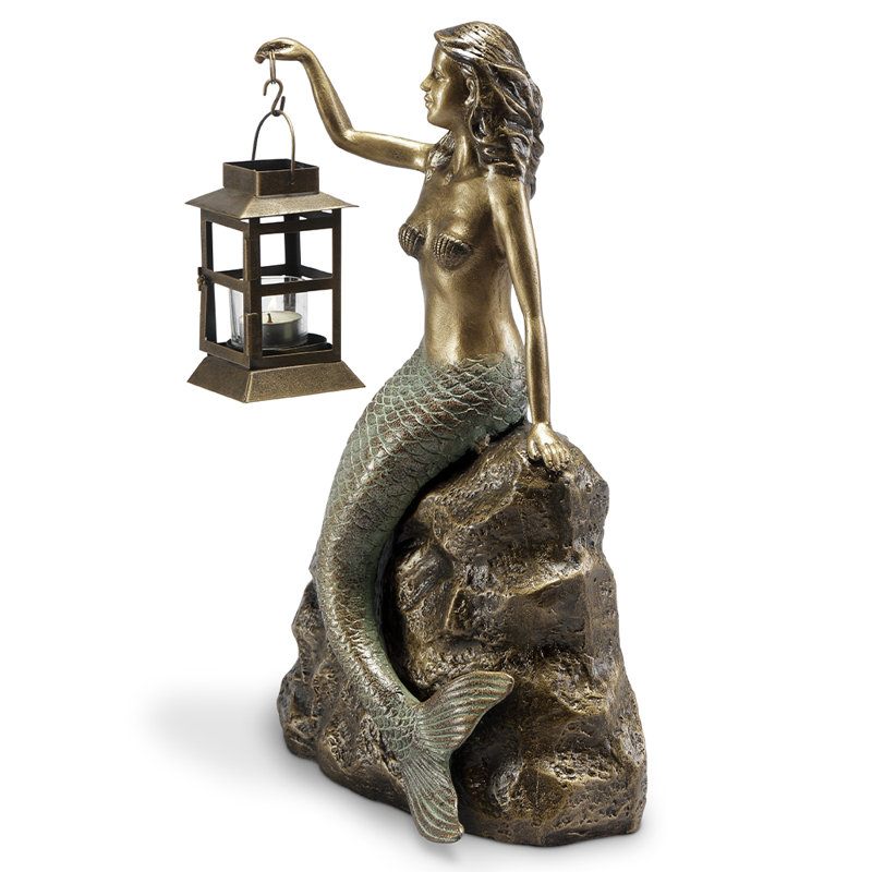 Statue de jardin sirène de plage