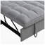 Canapé-lit inclinable moderne en velours avec ports USB, dimensions : 70,2 po L x 54,7 po P x 22 po H