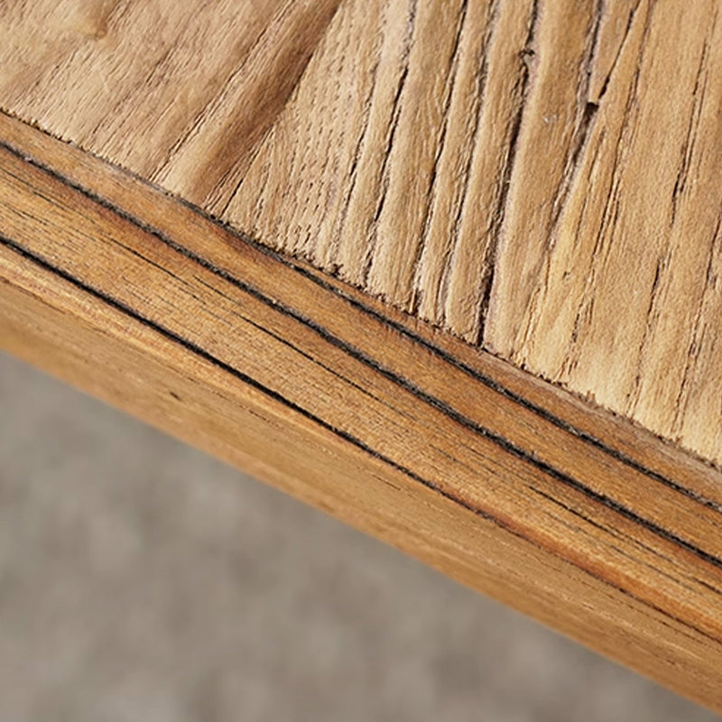 Table basse en bois massif rétro Burlywood