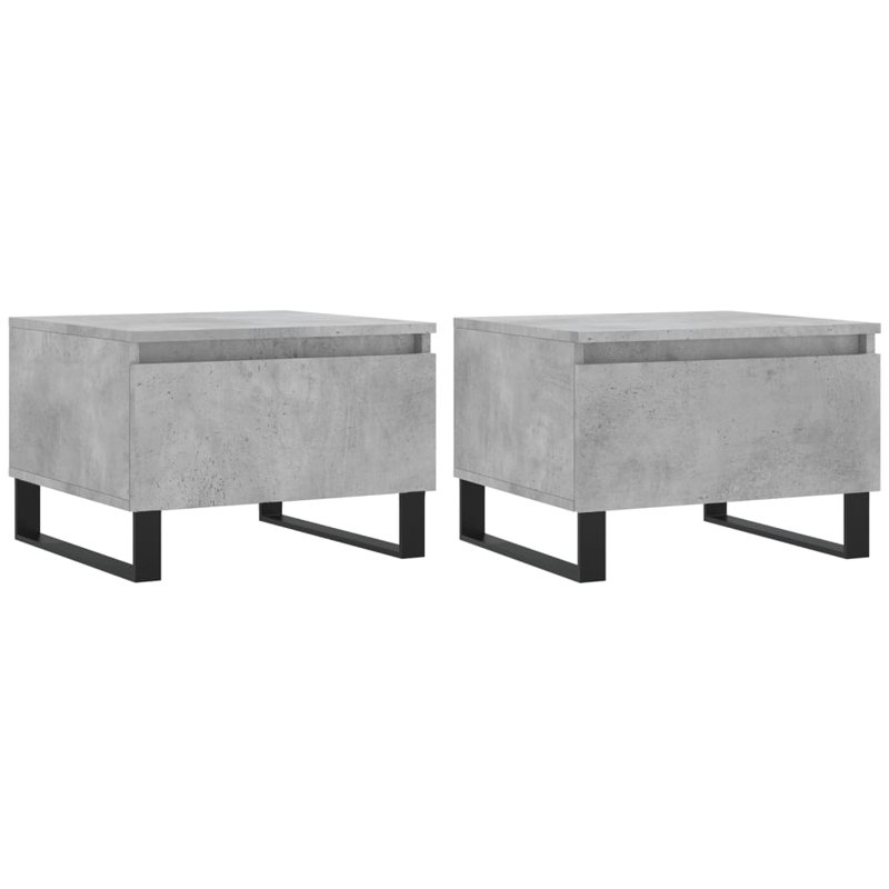 Coffee Table with Storage, Concrete Grey