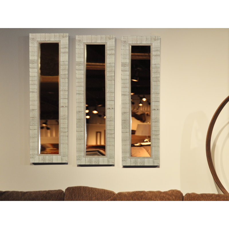Wanneroo Wood Flat Wall Mirror, 20.5" H x 8.5" W