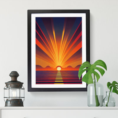 An Deco Sunrise Vol.2 - Framed Print