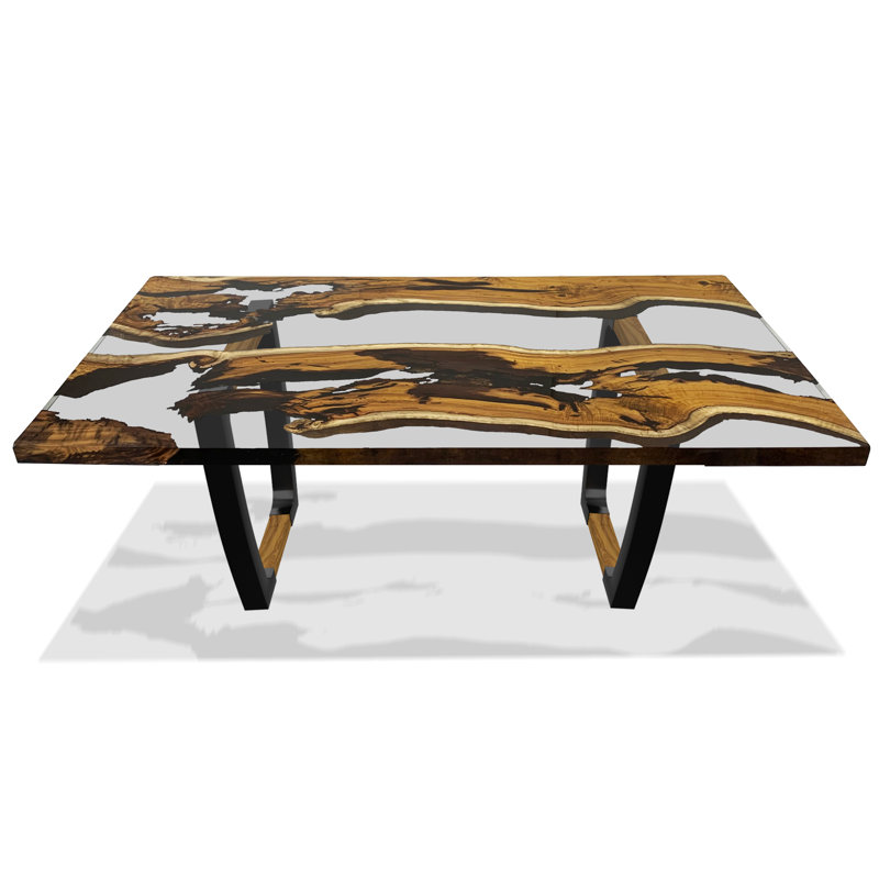 Metal Base Dining Table, H76 x L183 x W107cm