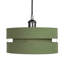 13cm H Linen Drum Pendant Shade ( Screw On ) in Green