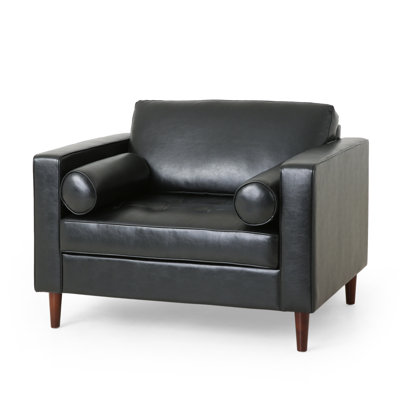 Black Pu Club Chair