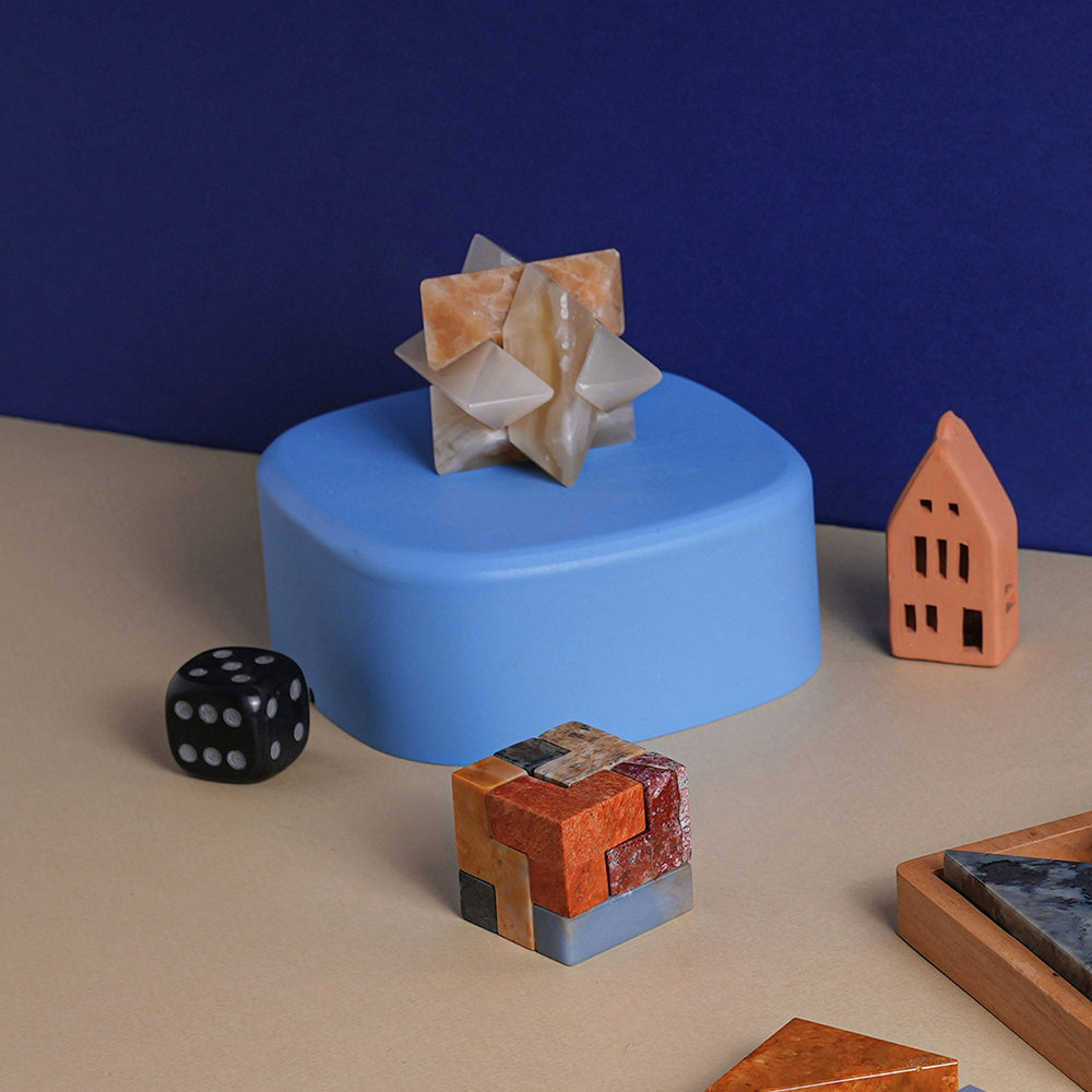 Burr Star Puzzle Decorative Object
