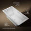 Underscore Rectangle 72" x 36" Heated Bubblemassage Air Bath with Center Drain-589457529