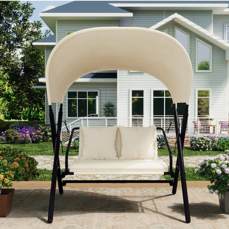 2 Person Porch Swing with Canopy
