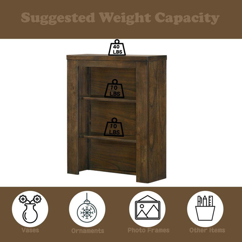 Merrilee II Side Pier, Oak Finish