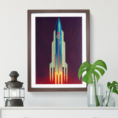 Stupendous Spaceship Rocket - Wall Art