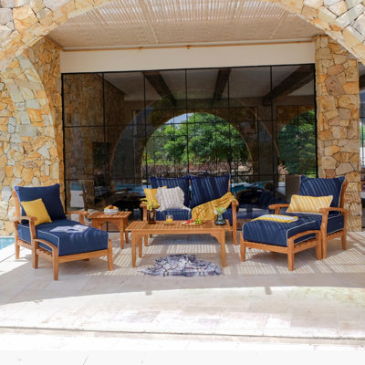 Summerton 6-Person Teak Patio Seating Group