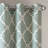 Fretwork Print Grommet Top Single Window Curtain Panel-1477263144-1477263123
