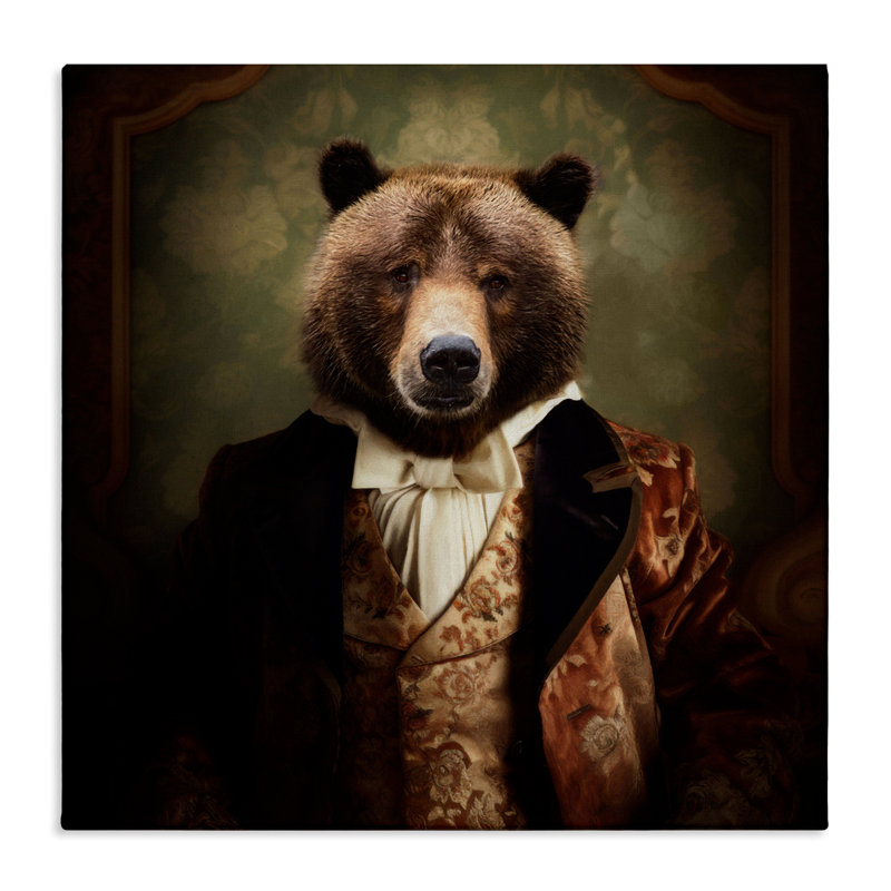 La toile «Finest Hour» de lord Bearington, design par Kelley Parker, H 17 po x l 17 po