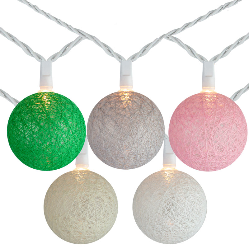 Gisely 132'' Globe String Lights, Multi-Colored