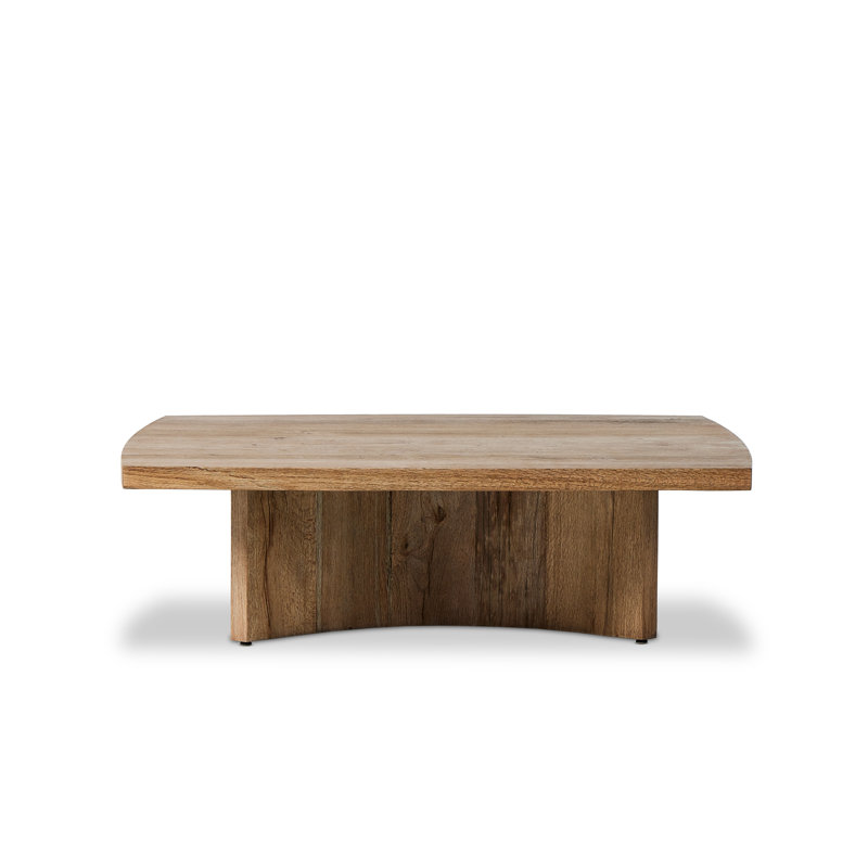 BRINTON Coffee Table, 16" H x 55" L x 55" W, Rustic Oak