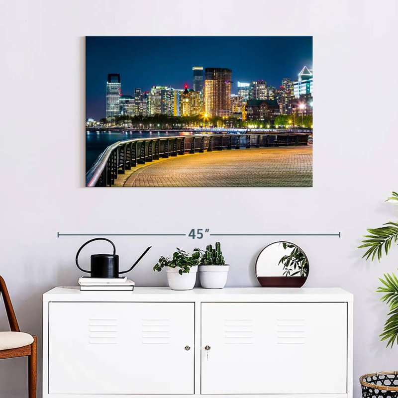 Nicci Night In New Jersey, 24" H x 36" W