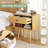Mid-Century Solid Wood Nightstand-1771078408