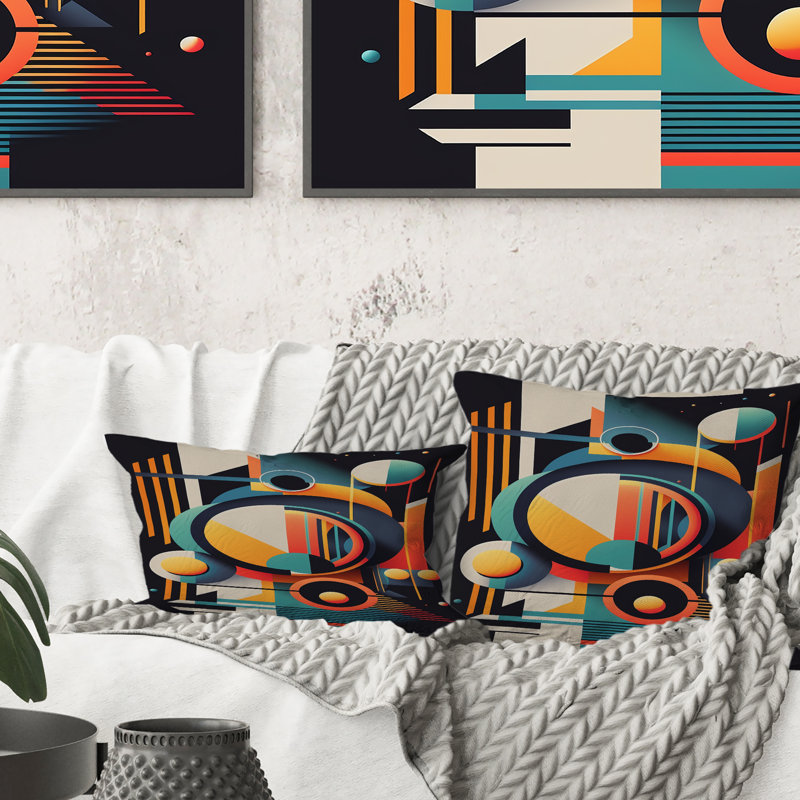 Coussin Minimal Bauhaus Dimensions IV - Abstract
